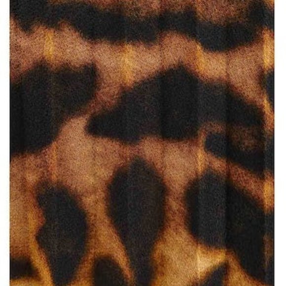 Ralph Lauren Animal Print Pleated Midi Skirt - Picture 3 of 5